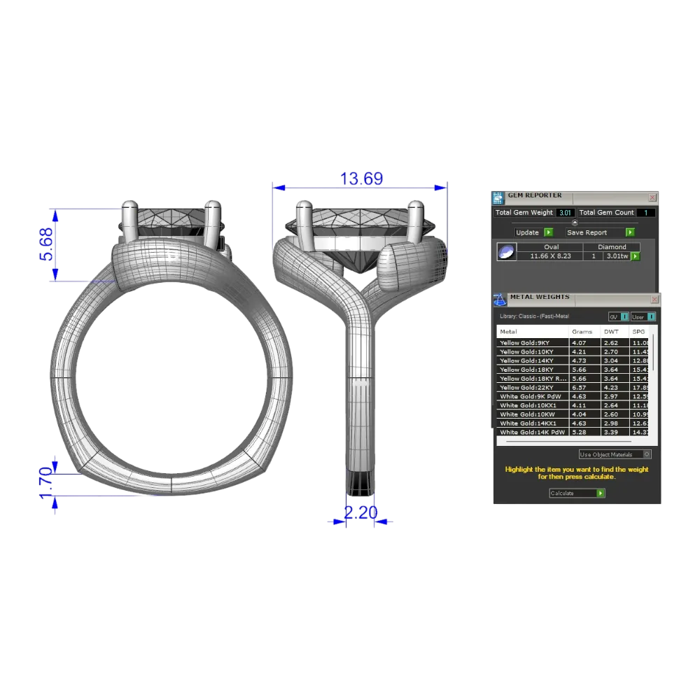 Gemvision specs sheet
